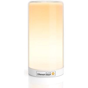 Sfeervolle touch tafellamp voor slaapkamer en woonkamer - compatibel met Apple HomeKit, Siri, Alexa, Google en SmartThings - geen hub nodig, wifi-led-bedlamp