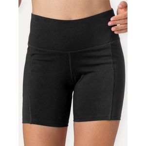 Dancer Dancewear® Hotpants dames | Bikepants zwart Viscose | Kort strak broekje | Dans en sport | ‘Hot bike pants’ | Maat 36 | Maat S