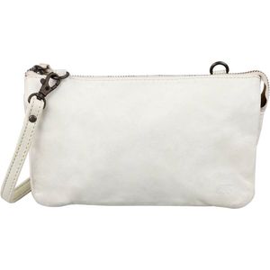 Bear Design Uma Leren Schoudertas / Crossbodytas - Dirty White