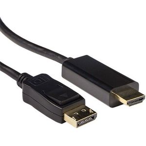 ACT Verloopkabel DisplayPort male naar HDMI-A male 3,00 m AK3991