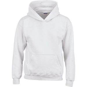 Gildan Heavy Blend™ Classic Fit Youth Hooded Sweatshirt GI18500B - White - 5/6 years (S)