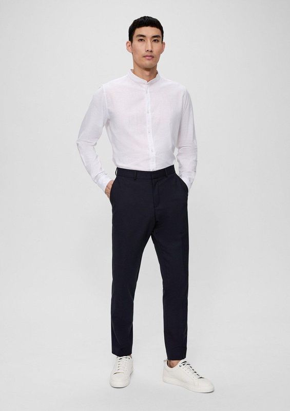 Broek - Slim Fit - Wolmix - Zakelijk - Normale Lengte