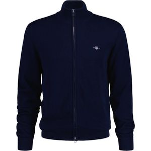 Vest GANT Men Cotton Zip Cardigan Evening Blue