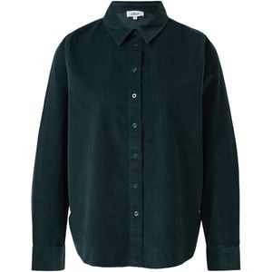 s.Oliver RED LABEL - Overhemdblouse - Effen - Regular Fit - Lange Mouwen - Puur Katoen