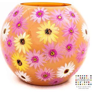 Design Vaas Harmony - Fidrio HANDPAINTED - glas, mondgeblazen bloemenvaas - diameter 40 cm