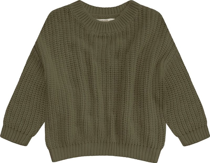 Your Wishes - Oversized Trui - Army