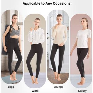 Dames Set van 2 Hoge Taille Leggings - Sportlegging, Elastische Yogabroek voor Fitness en Yoga
