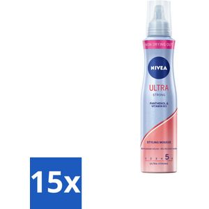 NIVEA - Styling Mousse - 150 ml - Ultra Sterk - Haarverzorging