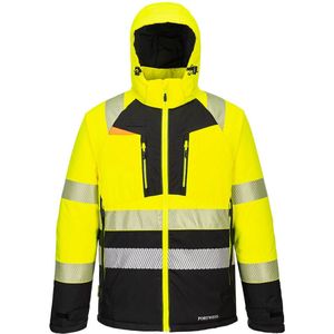Portwest DX4 Hi-Vis Klasse 2 Winterjack DX430 - Geel/Zwart - 4XL
