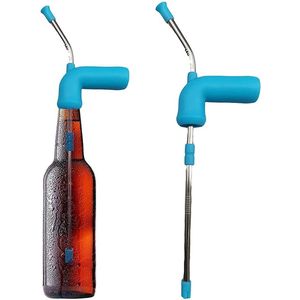 WVspecials Bier Snorkel Blauw - snorkel - Adtaper - Rietadt - Bier Dispenser - BierBuis - Bierkanon - Bierspel - Feestpakket - Feest adtributen - Spieskanon - Bierpong - Dranktrechter - Drankspel- Bier Cadeau - Bier Accessoires - Bier Gadgets