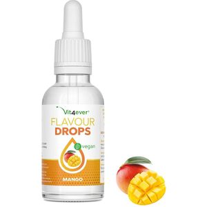 Smaakdruppels 50 ml - Smaak: Mango - Flavour drops smaakdruppels zonder calorieën - Voor kwark, havermoutpap, yoghurt en meer - Veganistisch