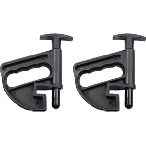2 stuks - Bandenhielklem - Bandenwisselaar - bandenduwer - Kraalklem - bandenklem - plastic - zwart - Universele - montagehulp - Velg Pry Wiel Veranderende Helper