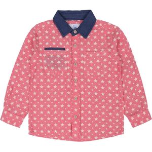 Koraal polo shirt met lange mouwen / 3-4 jaar 104 cm