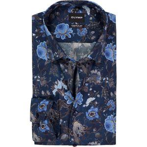 OLYMP - Luxor - Overhemd - Marineblauw - Comfort Fit - Big