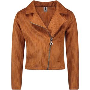 B.Nosy Zomerjas Britte met All Over Print en Franjes Lichtbruin