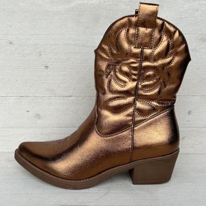 Leuke cowboylaars met print rose goud Gold / 40