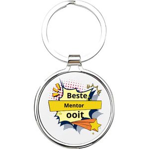 Akyol - beste mentor ooit Sleutelhanger - Mentor - de beste mentor - mentor - leraar - basisschool juf - lerares - docente - onderwijzeres - basisschool - meester - docent - middelbareschool lerares - de liefste juf - afscheidscadeau - 4 x 7,5 CM