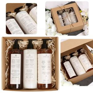 PRIJA Cosmetica set: douchegel, haarconditioner, haarshampoo 3x380ml