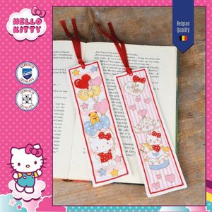 Vervaco - Bladwijzer kit Hello Kitty Doodle Heart set van 2 - PN-0205308