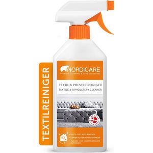 Nordicare Bekledingsreiniger (500ml) Spray voor Bank, Auto & Textiel - Textielreiniger Extreem efficiënt - Tapijtreiniger, Vlekverwijderaar, Bekledingsreiniger