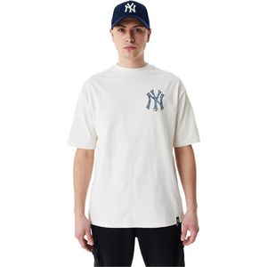 New Era New York Yankees Mlb Player Graphic T-shirt Met Korte Mouwen Wit L Man