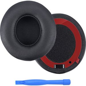 Vervangende Oorkussens voor Beats Solo 4 Wireless Hoofdtelefoon van MMOBIEL – Memory Foam en Protein PU Koptelefoon Oorkussens - Noise Isolation Hoofdtelefoon Earpads – Zwart