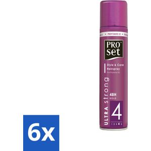 Proset - Haarspray - Ultra Sterk - 48 uur Werking - 250 ml - Voordeelverpakking - 6 stuks
