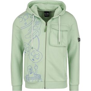 Rick And Morty Fruity Heren Vest met capuchon - lichtgroen - M