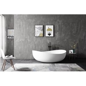 Vips Design Bad Acryl 180x110x62cm Matte White - Mat Wit - Ligbad