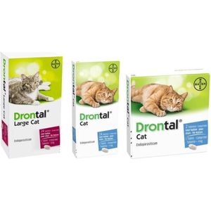 Drontal Large Cat Ontworming - Grote Kat - 24 tabletten