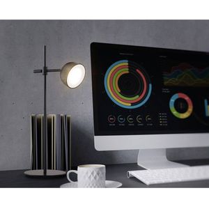 Renkforce - RF-6386962 - LED-Tafellamp - Zwart - Warmwitte LED - Laadindicatie