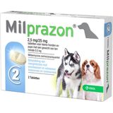 Milprazon Hond/Pup Klein 2 tabletten