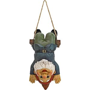 Alfie de Acrobaat Swingende Kabouter - Outdoor Tuin Gnomen - Grappige Gazonkabouter Standbeelden