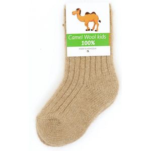 Kindersokken van pure kamelenharen - Beige, 16-17 (3-4 jaar)