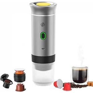 Equivera Draagbare Espressomachine - Draagbare Espressomachine - Elektrische Espressomachine - Espressomachine - Draadloze Espressomachine - Mini Koffiezetapparaat - Draagbare Koffiezetapparaat - Makkelijk voor Onderweg