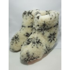 Schapenwollen sloffen bont maat 45 100% natuurproduct comfortabele nieuwe luxe sloffen direct leverbaar handgemaakt - sheep - wool - shuffle - woolen slippers - schoen - pantoffels - warmers - slof -
