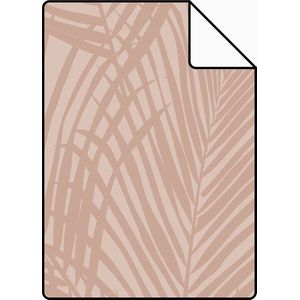 Proefstaal ESTAhome behang palmbladeren oudroze - 139432 - 26,5 x 21 cm