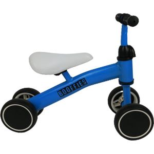 Loopfiets / Kinderfiets - BOOFFIES -  Blauw -  Kunststof - 22 cm zithoogte - Sinterklaas - Kerst - Speelgoed - Cadeau