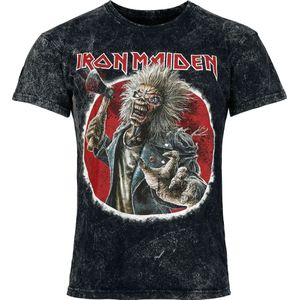 Iron Maiden Eddie Exploding Heren T-shirt - antraciet - S