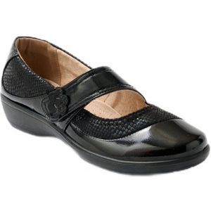 Ballerina's met brede wijdte en klittenbandsluiting