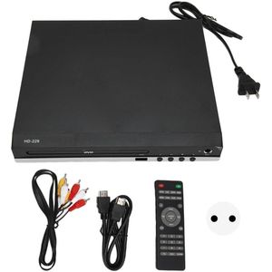 Zylo® DVD Speler met HDMI - Externe Dvd Speler - Blu Ray Spelers - Zwart - 25cm x 25cm x 6cm