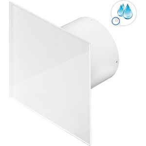 Badkamerventilator SILENT Ø125mm - 145m³/h - Timer - Vochtsensor - Wit
