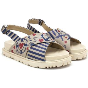 GOBY - Anker - Sandalen - Slippers - Hoge kwaliteit - Handmade - Maat 38