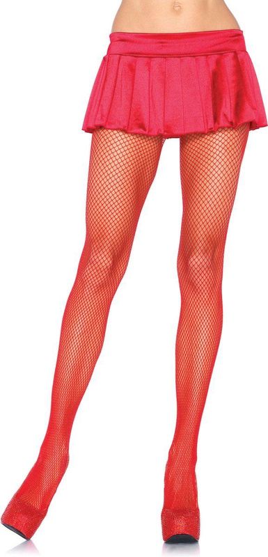 Netpanty - Rood - Kostuumaccessoire
