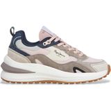 Pepe Jeans - PLS600013 - Leren Sneakers - Bruin - Casual