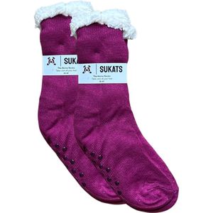 BLACK FRIDAY - Sukats® Huissokken - Homesocks - Maat 36-41 - Dames Huissokken - Antislip Sokken - Fluffy Sokken - Slofsokken - Variant 155 - Meerdere Maten en Varianten - Verwarmde Sokken