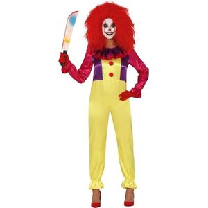 Halloween - Horror clown Freak verkleed kostuum voor dames - Halloween verkleedkleding - Horrorclowns XL/XXL