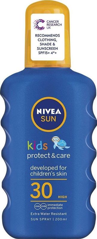 NIVEA Sun Zonnemelk Kids Protect & Care - Factor 30 - Spray, 200 ml