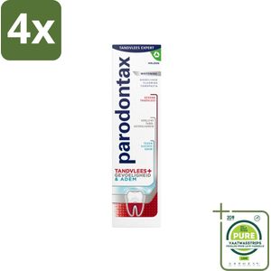 Parodontax - Tandpasta - Tandvlees+Gevoeligheid & Adem - Whitening - 75 ml - Voordeelverpakking - 4 stuks - Tandvlees - Gevoeligheid