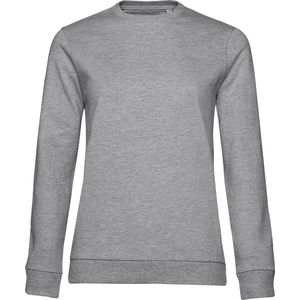 Sweater 'French Terry/Women' B&C Collectie maat L Heather Grijs